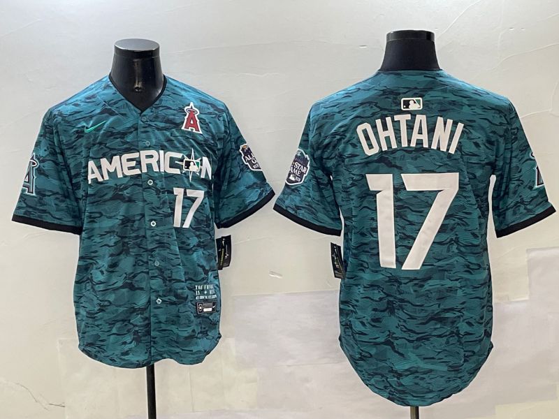 Men Los Angeles Angels #17 Ohtani Green All star Game 2025 Nike MLB Jersey style 1->youth mlb jersey->Youth Jersey